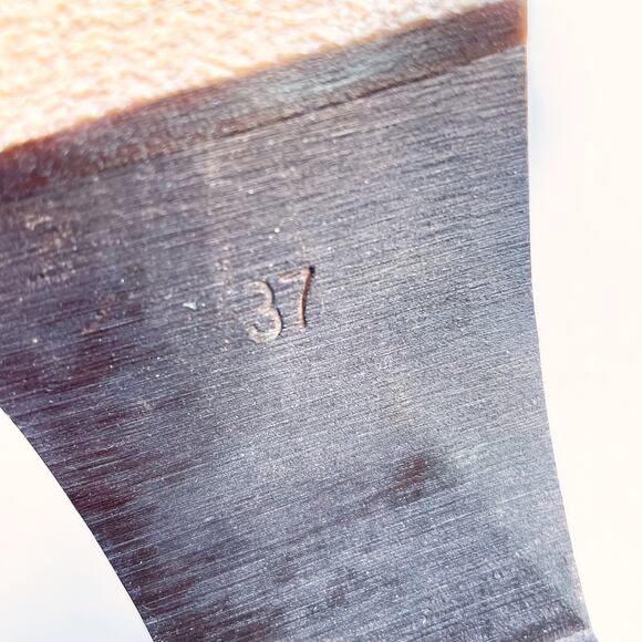 Swedish Hasbeens Zip It Emy Boots Croc Leather Dark Brown Platform Sz 37 / 7 - Picture 8 of 10